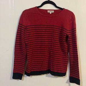 Red Sweater with black stripes
